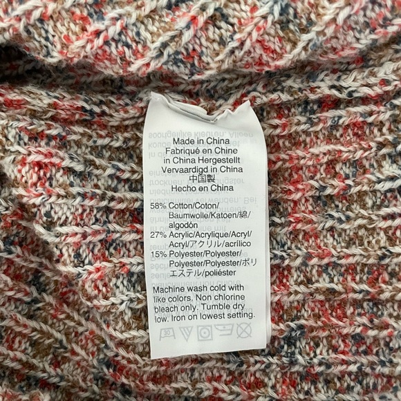 Madewell Marled Shrunken Ribbed Cardigan Sweater Small Button V Neck - Picture 9 of 9